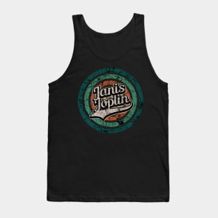 Janis Joplin // Retro Circle Crack Vintage Tank Top